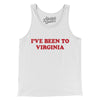 I've Been To Virginia Men/Unisex Tank Top-White-Allegiant Goods Co. Vintage Sports Apparel