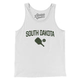 South Dakota Pickleball Men/Unisex Tank Top-White-Allegiant Goods Co. Vintage Sports Apparel