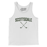 Scottsdale Golf Men/Unisex Tank Top-White-Allegiant Goods Co. Vintage Sports Apparel