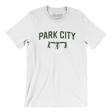 Park City Cycling Men/Unisex T-Shirt-White-Allegiant Goods Co. Vintage Sports Apparel