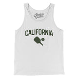 California Pickleball Men/Unisex Tank Top-White-Allegiant Goods Co. Vintage Sports Apparel