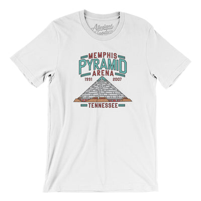 Memphis Pyramid Arena Men/Unisex T-Shirt-White-Allegiant Goods Co. Vintage Sports Apparel