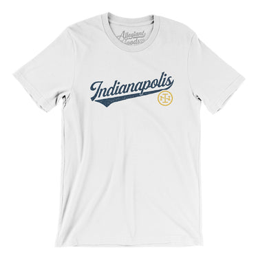 Indianapolis Vintage Script Men/Unisex T-Shirt-Allegiant Goods Co. Vintage Sports Apparel