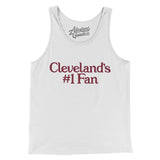 Cleveland's Number 1 Fan Men/Unisex Tank Top-White-Allegiant Goods Co. Vintage Sports Apparel