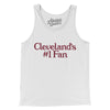 Cleveland's Number 1 Fan Men/Unisex Tank Top-White-Allegiant Goods Co. Vintage Sports Apparel