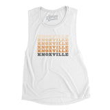 Knoxville Repeat Women's Flowey Scoopneck Muscle Tank-White-Allegiant Goods Co. Vintage Sports Apparel