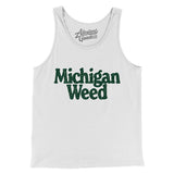 Michigan Weed Men/Unisex Tank Top-White-Allegiant Goods Co. Vintage Sports Apparel