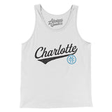 Charlotte Vintage Script Men/Unisex Tank Top-Allegiant Goods Co. Vintage Sports Apparel