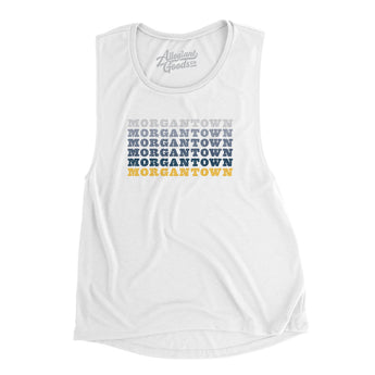 Morgantown Repeat Women's Flowey Scoopneck Muscle Tank-Allegiant Goods Co. Vintage Sports Apparel