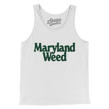 Maryland Weed Men/Unisex Tank Top-Allegiant Goods Co. Vintage Sports Apparel