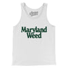 Maryland Weed Men/Unisex Tank Top-White-Allegiant Goods Co. Vintage Sports Apparel