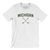 Michigan Golf Men/Unisex T-Shirt-White-Allegiant Goods Co. Vintage Sports Apparel