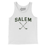 Salem Golf Men/Unisex Tank Top-White-Allegiant Goods Co. Vintage Sports Apparel