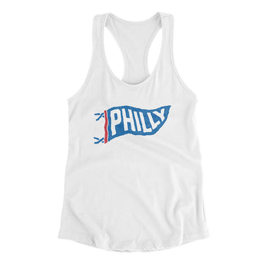 Philly Pennant Women's Racerback Tank-Allegiant Goods Co. Vintage Sports Apparel