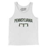 Pennsylvania Cycling Men/Unisex Tank Top-White-Allegiant Goods Co. Vintage Sports Apparel
