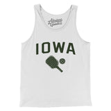 Iowa Pickleball Men/Unisex Tank Top-White-Allegiant Goods Co. Vintage Sports Apparel