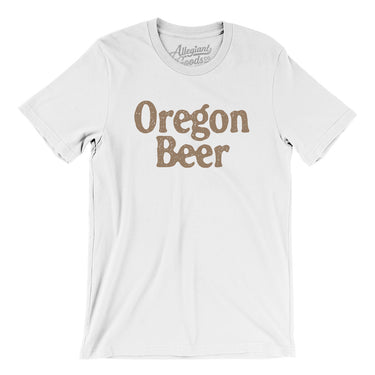 Oregon Beer Men/Unisex T-Shirt-White-Allegiant Goods Co. Vintage Sports Apparel