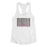 Starkville Repeat Women's Racerback Tank-Allegiant Goods Co. Vintage Sports Apparel