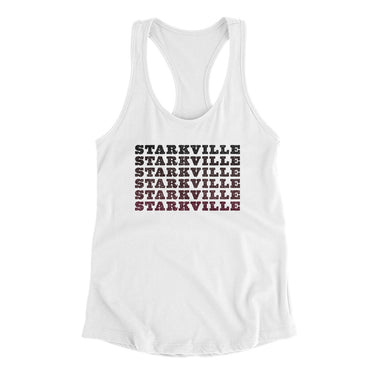 Starkville Repeat Women's Racerback Tank-Allegiant Goods Co. Vintage Sports Apparel