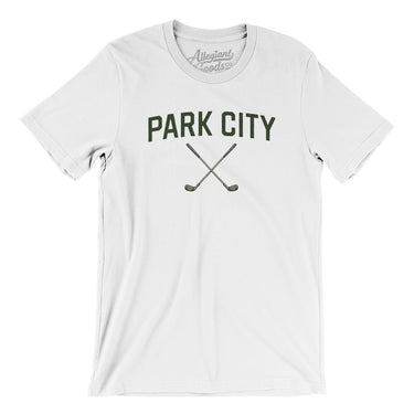 Park City Golf Men/Unisex T-Shirt-White-Allegiant Goods Co. Vintage Sports Apparel