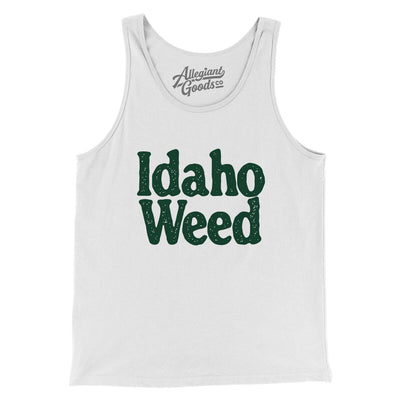 Idaho Weed Men/Unisex Tank Top-White-Allegiant Goods Co. Vintage Sports Apparel