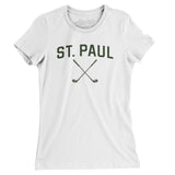 St. Paul Golf Women's T-Shirt-White-Allegiant Goods Co. Vintage Sports Apparel