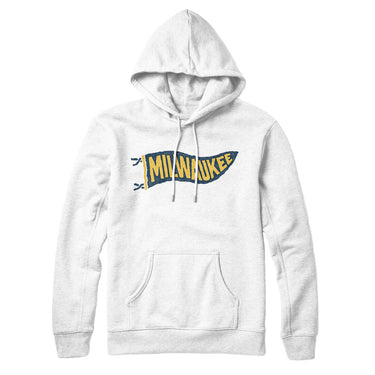Milwaukee Pennant Hoodie-Allegiant Goods Co. Vintage Sports Apparel