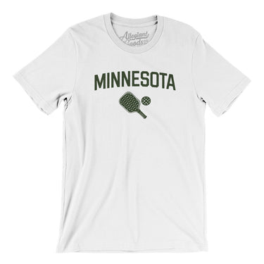 Minnesota Pickleball Men/Unisex T-Shirt-White-Allegiant Goods Co. Vintage Sports Apparel