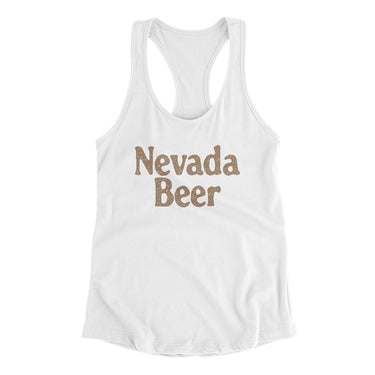 Nevada Beer Women's Racerback Tank-Allegiant Goods Co. Vintage Sports Apparel