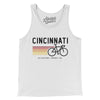 Cincinnati Cycling Men/Unisex Tank Top-White-Allegiant Goods Co. Vintage Sports Apparel