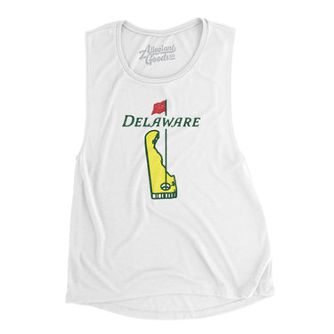 Delaware Golf Women's Flowey Scoopneck Muscle Tank-Allegiant Goods Co. Vintage Sports Apparel