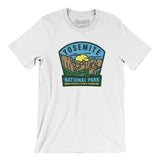 Yosemite National Park Badge Men/Unisex T-Shirt-White-Allegiant Goods Co. Vintage Sports Apparel