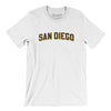 San Diego Varsity Men/Unisex T-Shirt-White-Allegiant Goods Co. Vintage Sports Apparel
