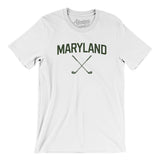 Maryland Golf Men/Unisex T-Shirt-White-Allegiant Goods Co. Vintage Sports Apparel