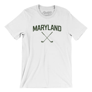 Maryland Golf Men/Unisex T-Shirt-White-Allegiant Goods Co. Vintage Sports Apparel