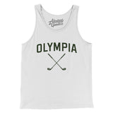Olympia Golf Men/Unisex Tank Top-White-Allegiant Goods Co. Vintage Sports Apparel