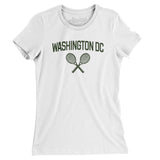 Washington Dc Tennis Women's T-Shirt-White-Allegiant Goods Co. Vintage Sports Apparel