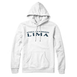 Actually It's Pronounced Lima Hoodie-White-Allegiant Goods Co. Vintage Sports Apparel
