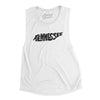 Tennessee State Shape Text Women's Flowey Scoopneck Muscle Tank-White-Allegiant Goods Co. Vintage Sports Apparel