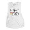 Detroit Cycling Women's Flowey Scoopneck Muscle Tank-White-Allegiant Goods Co. Vintage Sports Apparel