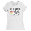 Detroit Cycling Women's T-Shirt-White-Allegiant Goods Co. Vintage Sports Apparel