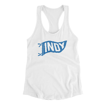 Indy Pennant Women's Racerback Tank-Allegiant Goods Co. Vintage Sports Apparel