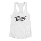 Brooklyn Pennant Women's Racerback Tank-Allegiant Goods Co. Vintage Sports Apparel