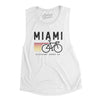 Miami Cycling Women's Flowey Scoopneck Muscle Tank-White-Allegiant Goods Co. Vintage Sports Apparel