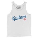 Los Angeles Vintage Script Men/Unisex Tank Top-Allegiant Goods Co. Vintage Sports Apparel
