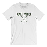 Baltimore Golf Men/Unisex T-Shirt-White-Allegiant Goods Co. Vintage Sports Apparel