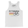 Pittsburgh Cycling Men/Unisex Tank Top-White-Allegiant Goods Co. Vintage Sports Apparel