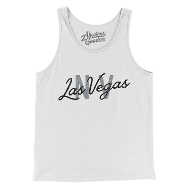 Las Vegas Nv Overprinted Men/Unisex Tank Top-Allegiant Goods Co. Vintage Sports Apparel