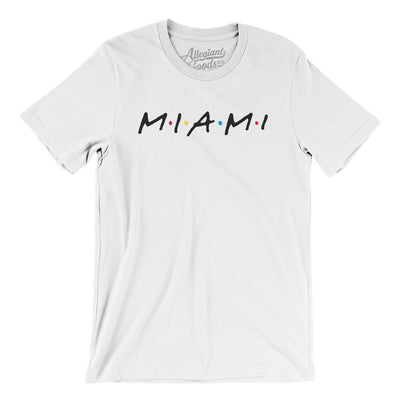 Miami Friends Men/Unisex T-Shirt-White-Allegiant Goods Co. Vintage Sports Apparel