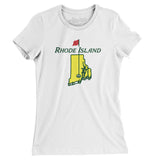 Rhode Island Golf Women's T-Shirt-White-Allegiant Goods Co. Vintage Sports Apparel